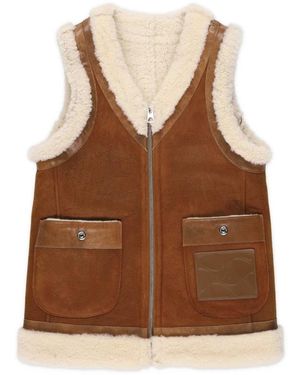 Philippe Model Jassen ,Bruin ,Faux Fur & Shearling Jassen