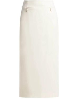 STAUD Midi Skirts - White