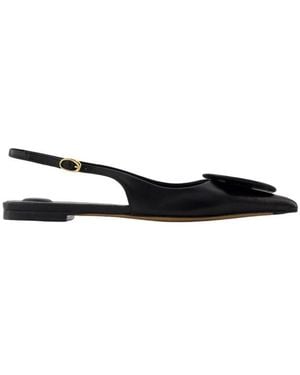 Jacquemus Duelo Flat Slingbacks - Zwart