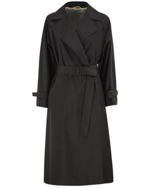 Weekend by Maxmara Trench Coats - Negro