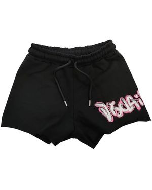 DISCLAIMER Korte Broeken ,Zwart ,Katoen Urban Style Katoenen Shorts