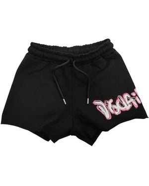 DISCLAIMER Urbaner Stil Baumwollshorts - Schwarz