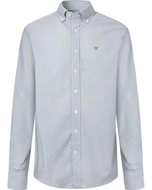 Hackett Overhemden ,Blauw ,Katoen Essential Gingham Shirt