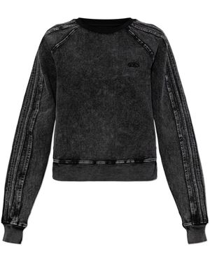 DIESEL Hoodies & Sweatvesten ,Grijs ,Katoen F-Alpy Sweatshirt - Zwart