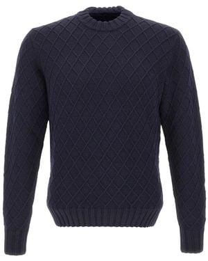 FILIPPO DE LAURENTIIS Round-Neck Knitwear - Bleu