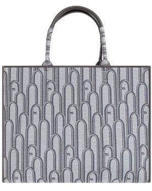 Furla Tote Bags - Metálico