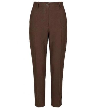 Seventy Broeken ,Bruin ,Leer Slim-Fit Broeken