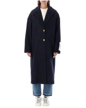 Golden Goose Single-Breasted Coats - Blue