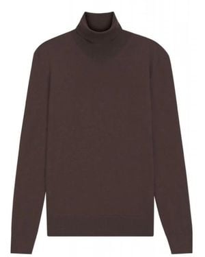 BOSS Strickware Rollkragenpullover - Braun
