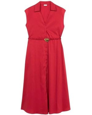 Oltre Midi Dresses - Rosso