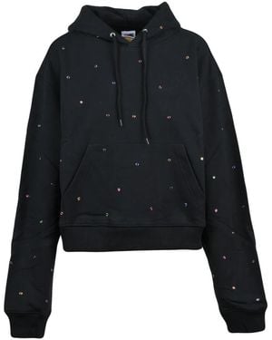 Sky High Farm Kurzer Hoodie - Schwarz