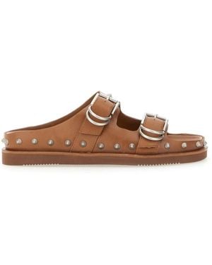 Ash Schoenen ,Bruin ,Leer Slippers