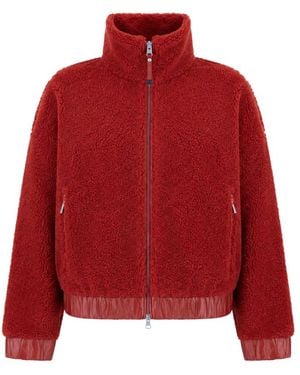Parajumpers Fitness ,Rood ,Pluche-Effect Jas