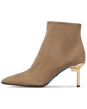 Loriblu L-Förmige Metallabsatz Stiefeletten - Braun