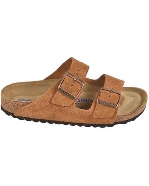 Birkenstock Sliders - Marrone