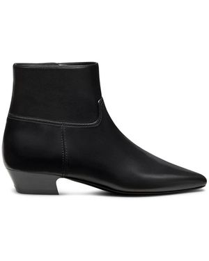 Stuart Weitzman Schoenen ,Zwart ,Leer Stassi Zip Bootie