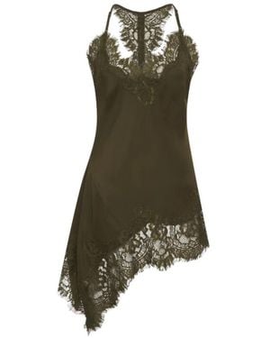 Gold Hawk Short Dresses - Green