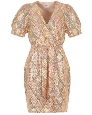 Freebird by Steven Wrap Dresses - Natural