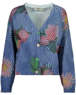 Desigual Nora Cardigan - Blauw