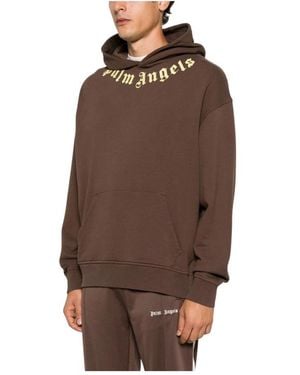 Palm Angels Hoodies - Marrone