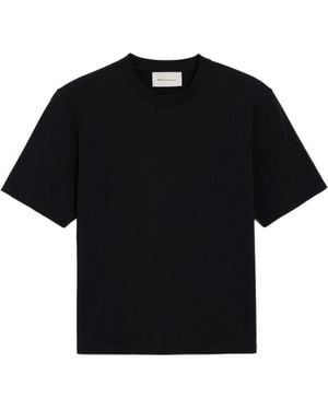 Ami Paris Tops ,Zwart ,Katoen De Coeur T-Shirt