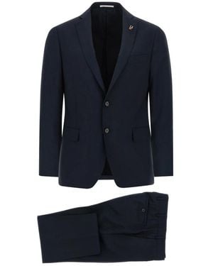 Pal Zileri Single Breasted Suits - Blue