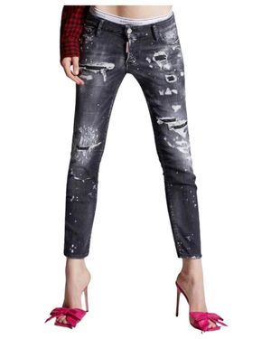 DSquared² Cropped Jeans - Black
