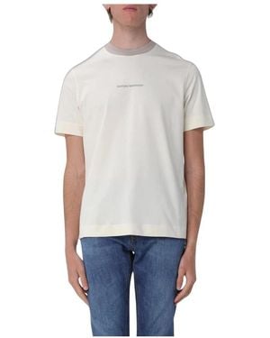 Emporio Armani T-Shirt Mit Rundhalsausschnitt Und Logo - Blau