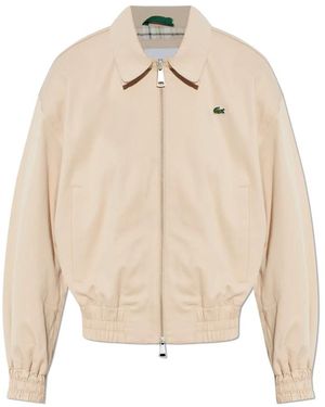 Lacoste Double Collar Stretch Jacket - Natur