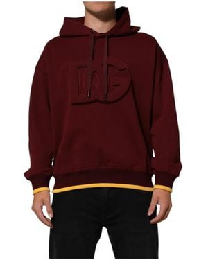 Dolce & Gabbana Hoodies - Rojo
