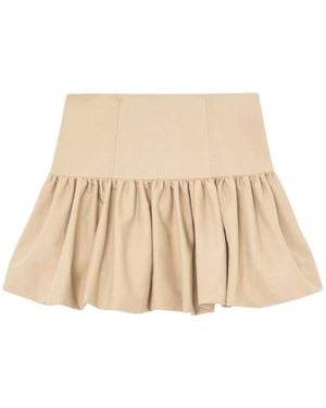Ganni Short Skirts - Natural