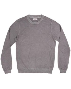 Sun 68 Round-Neck Knitwear - Grey