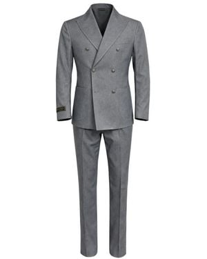 Franzese Collection Double Breasted Suits - Grey