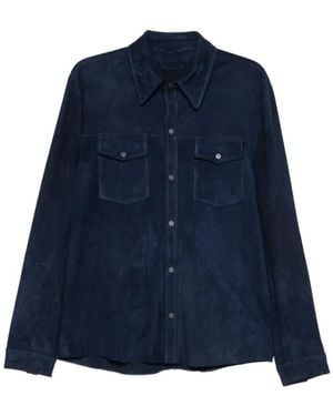 Salvatore Santoro Leather Jackets - Blue