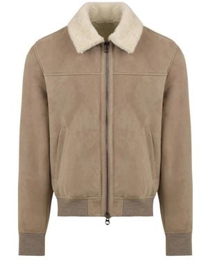 Stewart Bomber Jackets - Marrone