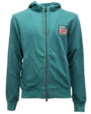 Husky Original Hoodies & Sweatvesten ,Groen ,Peter Sweatshirt Gemaakt