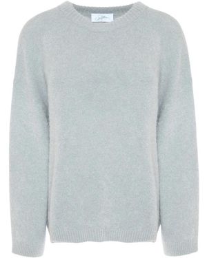 Soallure Over Rundhals-Strickpullover - Blau