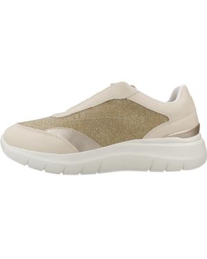 Geox Schoenen ,Veelkleurig ,Leer Plummery - Naturel