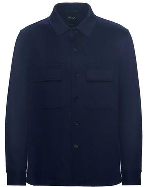 ZEGNA Casual Shirts - Blue