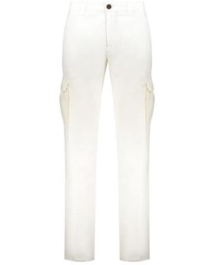 Moorer Straight Trousers - White