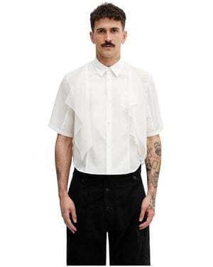 Undercover Overhemden ,Wit ,Katoen Relaxed Fit Shirt
