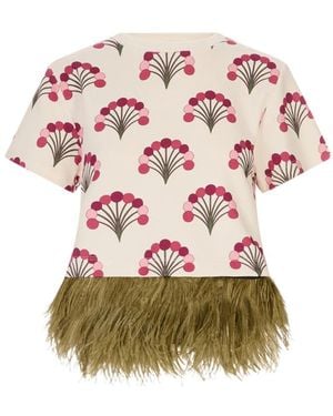 La DoubleJ Tops ,Veelkleurig ,Katoen La Scala Tee - Roze