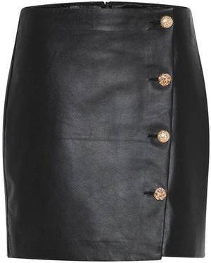Bruuns Bazaar Leather Skirts - Negro