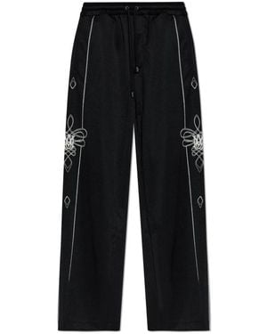 Amiri Broeken ,Zwart ,Polyester Lasso Track Pant
