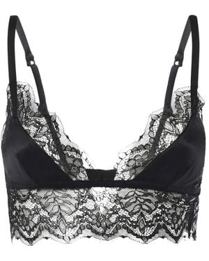 Dolce & Gabbana Soft-Cup Satin Bralette - Zwart