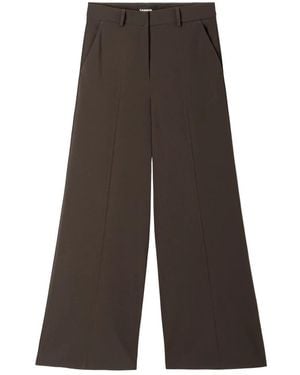 Cambio Broeken ,Bruin ,Polyester Alexis Wijde Broek - Grijs