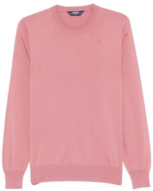 K-Way Round-Neck Knitwear - Pink