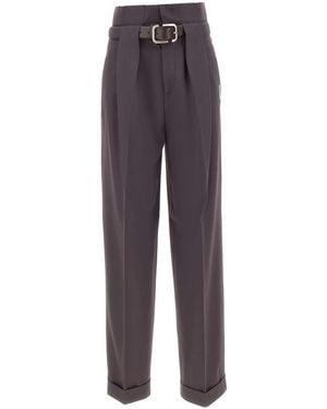 The Attico Wide Trousers - Morado