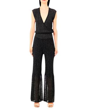 Liu Jo Jumpsuit Met Glanzende Draadjes - Zwart