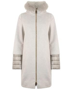 Herno Single-Breasted Coats - Blanco